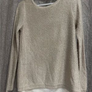 White House Black Market Taupe Knit Sweater